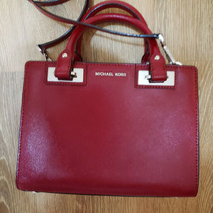 NWOT Michael Kors Saffiano Leather Quinn Satchel